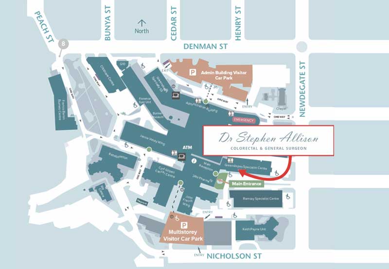 dr stephen allison location map